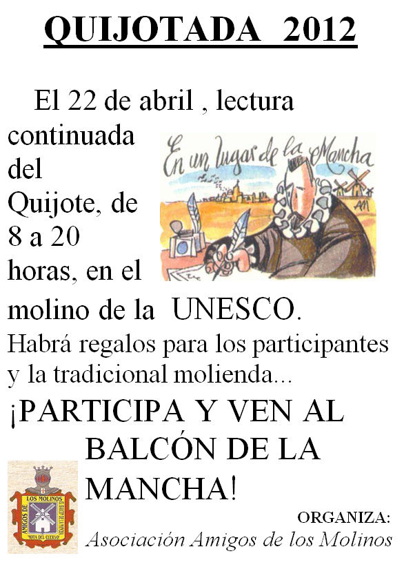 Cartel de la Quijotada 2012